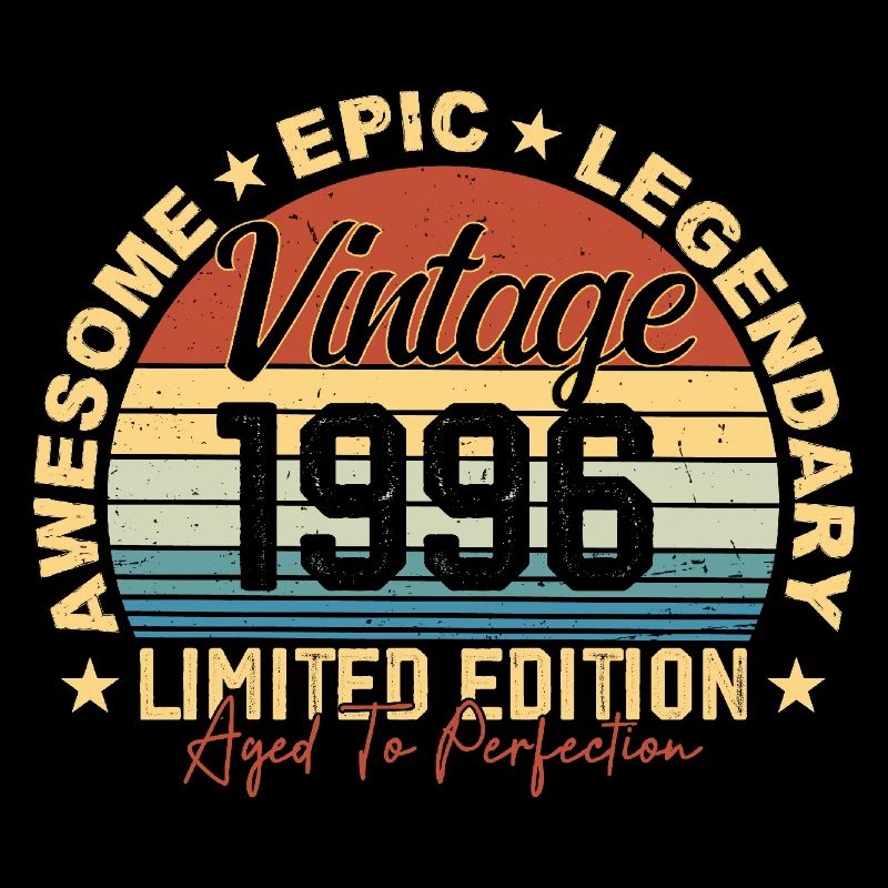 Retro 1996 Vintage Birthday 1996 Gift 1996