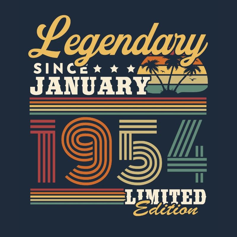 Legendary Since January 1954 Vintage Gift