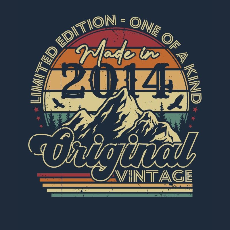 Original 2014 Vintage Retro Geburtstagsgeschenk
