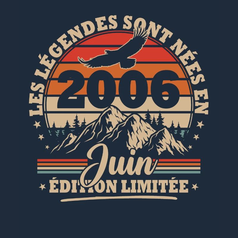 Vintage Geburtstagsgeschenk Geboren im Juni 2006