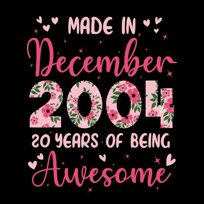 Dezember 2004 20. Geburtstag der Mädchen