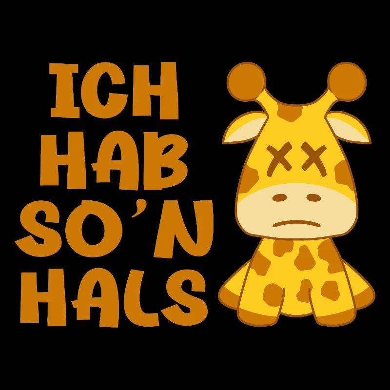 Ich hab so'n Hals Choleriker Giraffe Geschenk