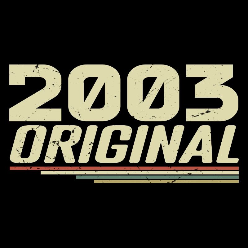 Né en 2003 Vintage 2003 Anniversaire Rétro 2003