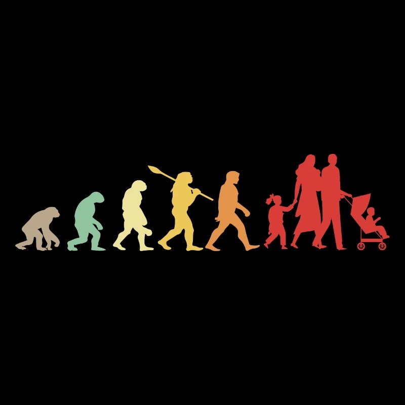 Family Evolution - Familien-Geburtstagsgeschenk