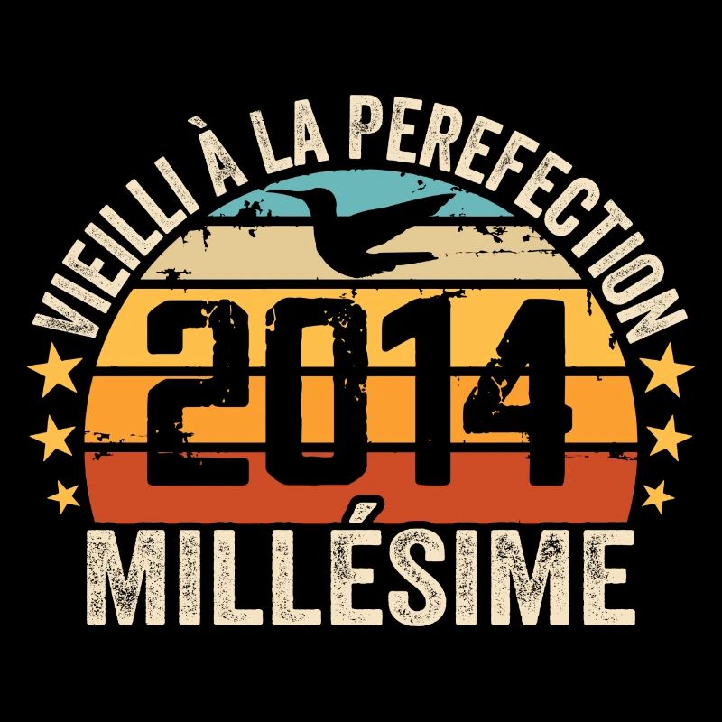 Millésime 2014 Cadeau D’anniversaire Rétro 2014