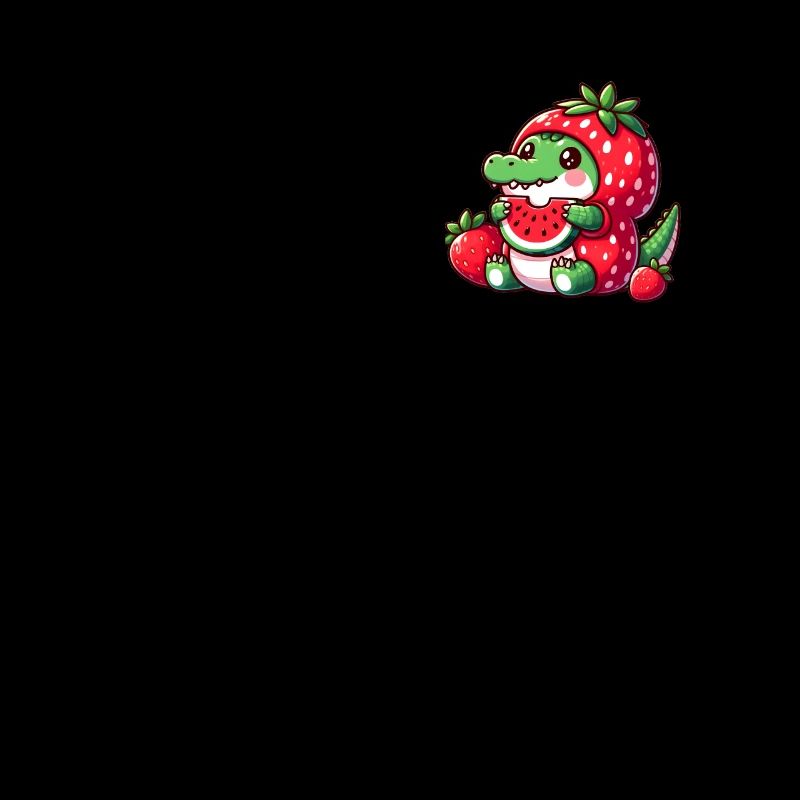 Crocodile en costume de pastèque