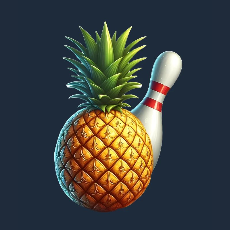Bowling ball and pineapple