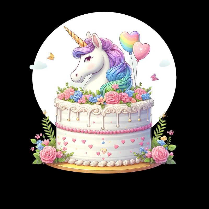 Unicorn on birthday cake