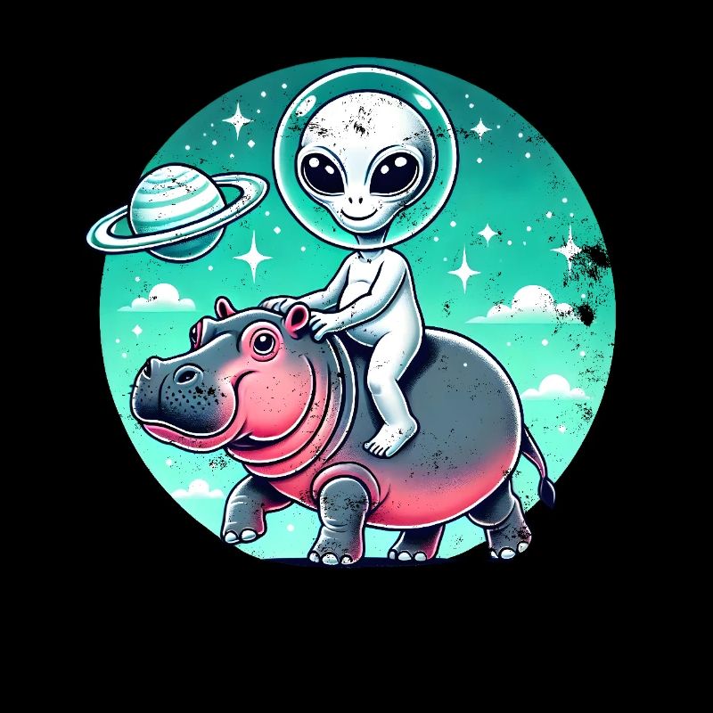 Alien sur Nielpferd