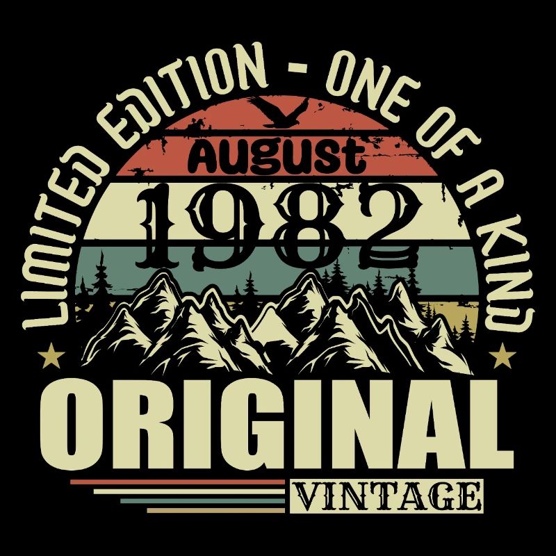 Août 1982 Anniversaire Août 1982 Millésime Août