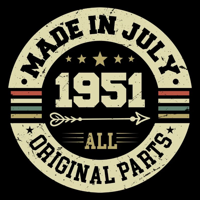 Juli 1951 Geburtstagsgeschenk 1951 I Made in July