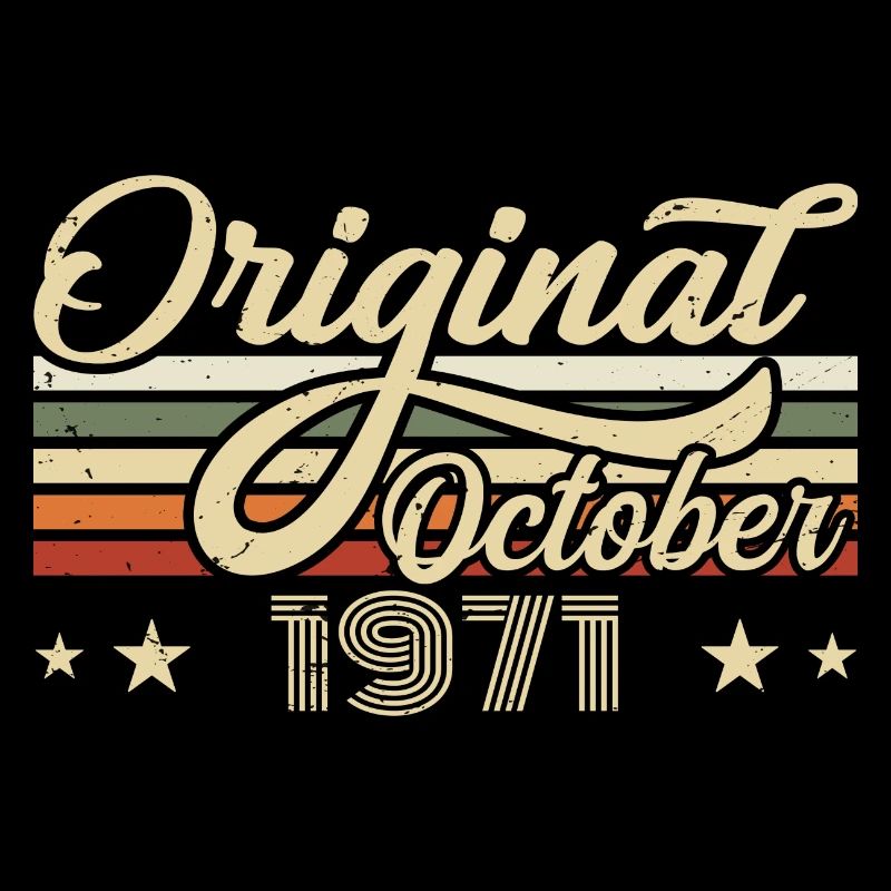 October 1971 Birthday in October - October 1971