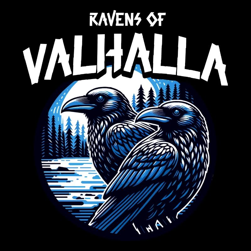Walhalla Wikinger Raben Symbol: Ravens of Valhalla