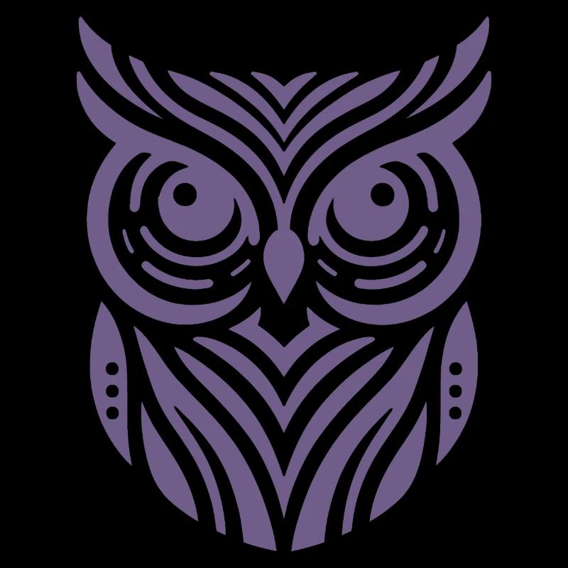Conception de silhouette de hibou minimaliste