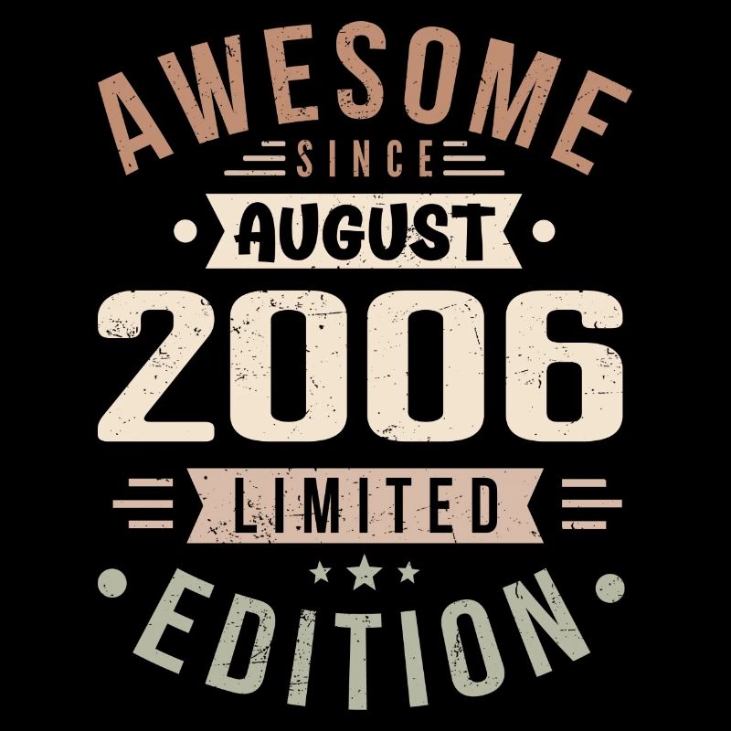 August 2006 Birthday in August 2006 Vintage 2006