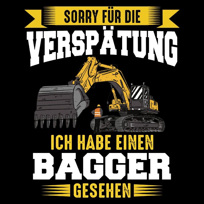Bagger Baggerfahrer Bauarbeiter Baustelle