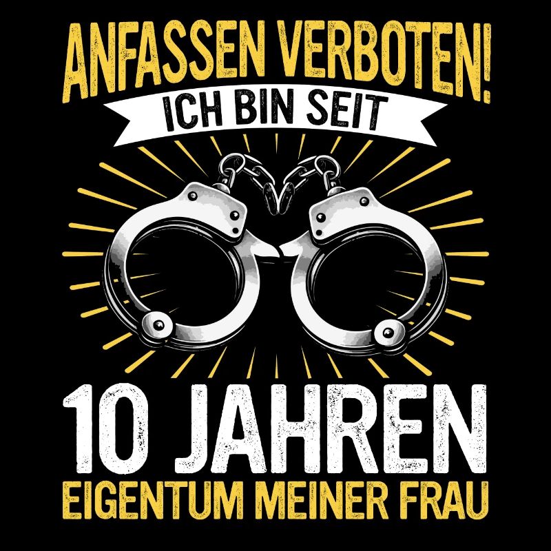 10 Hochzeitstag Jahrestag Ehemann Ehefrau