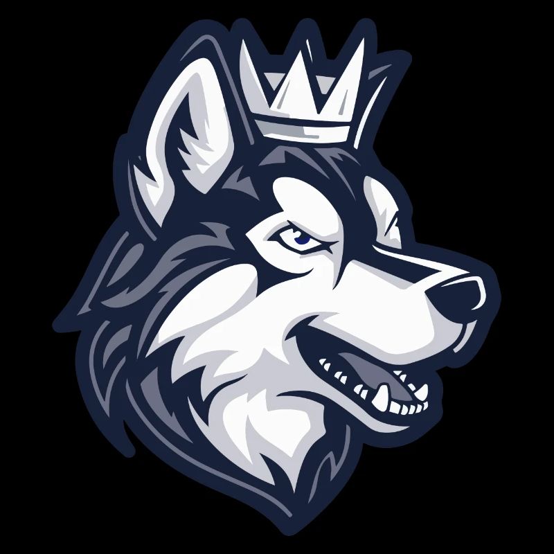 Husky Hund Krone