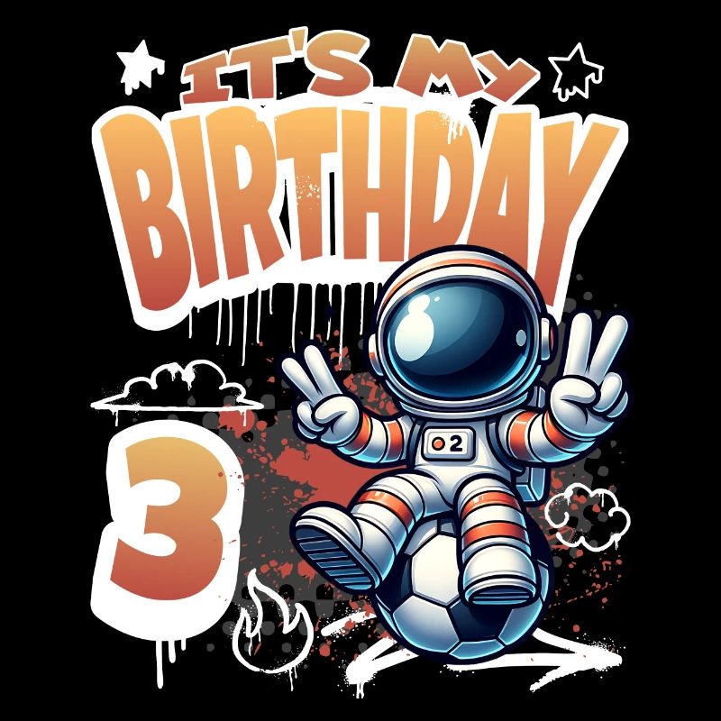 Graffiti Astronaut 3. Geburtstag