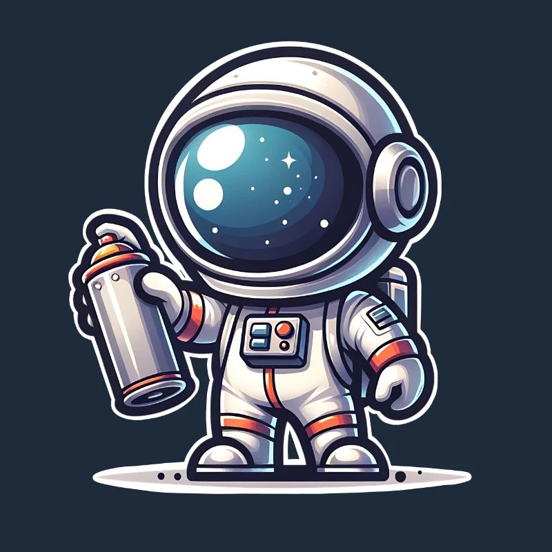 Graffiti Sprayer Astronaut