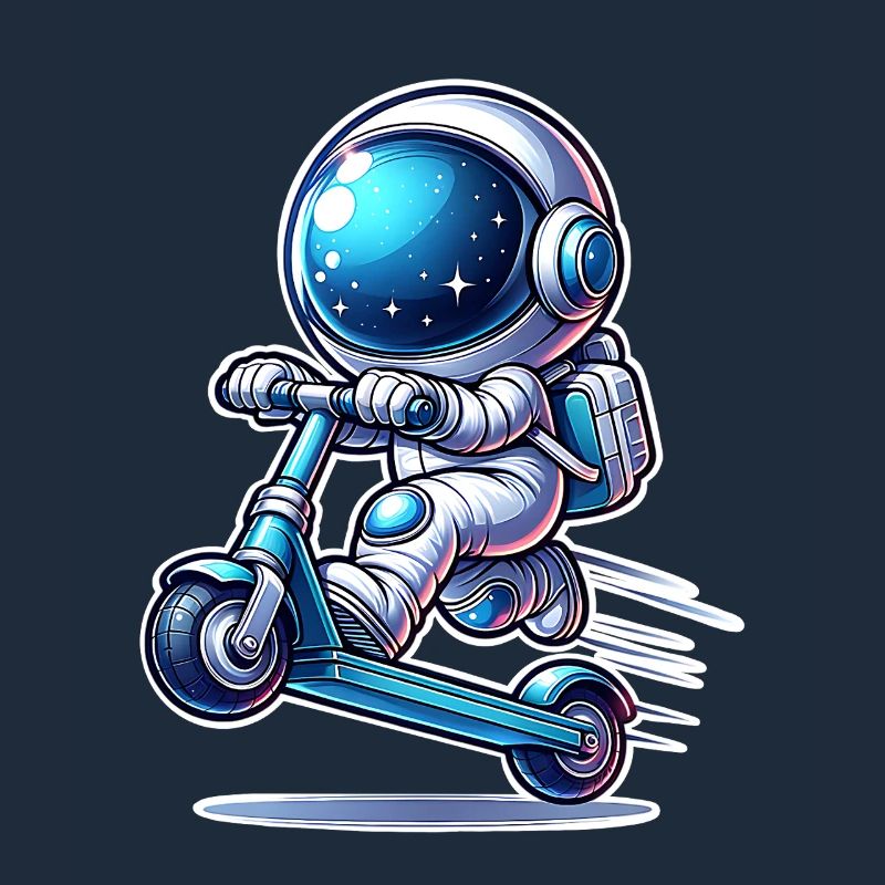 E-Scooter E-Roller Astronaut Scooter