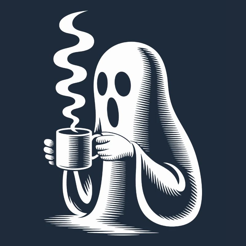 Funny Broo Ghost Coffee Pun