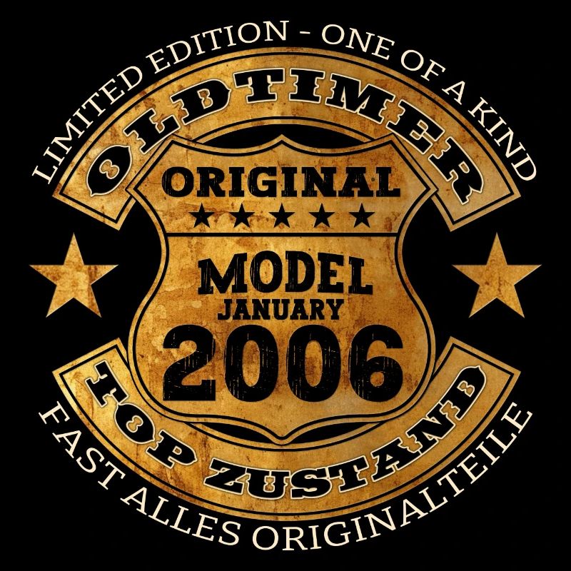 18e anniversaire voiture classique janvier millésime 2006