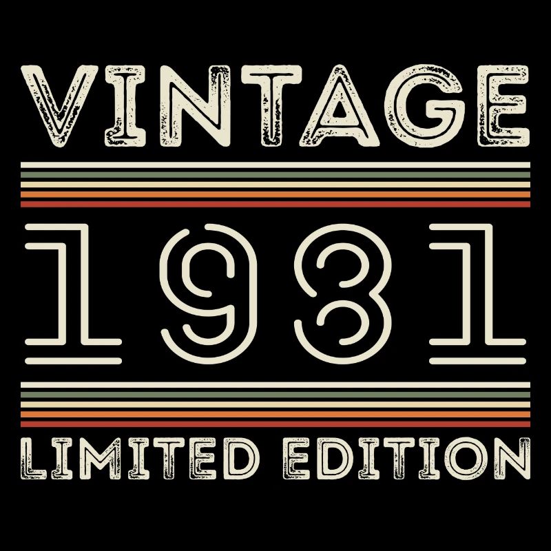Vintage 1981 - Year 1981 Birthday Gift 1981