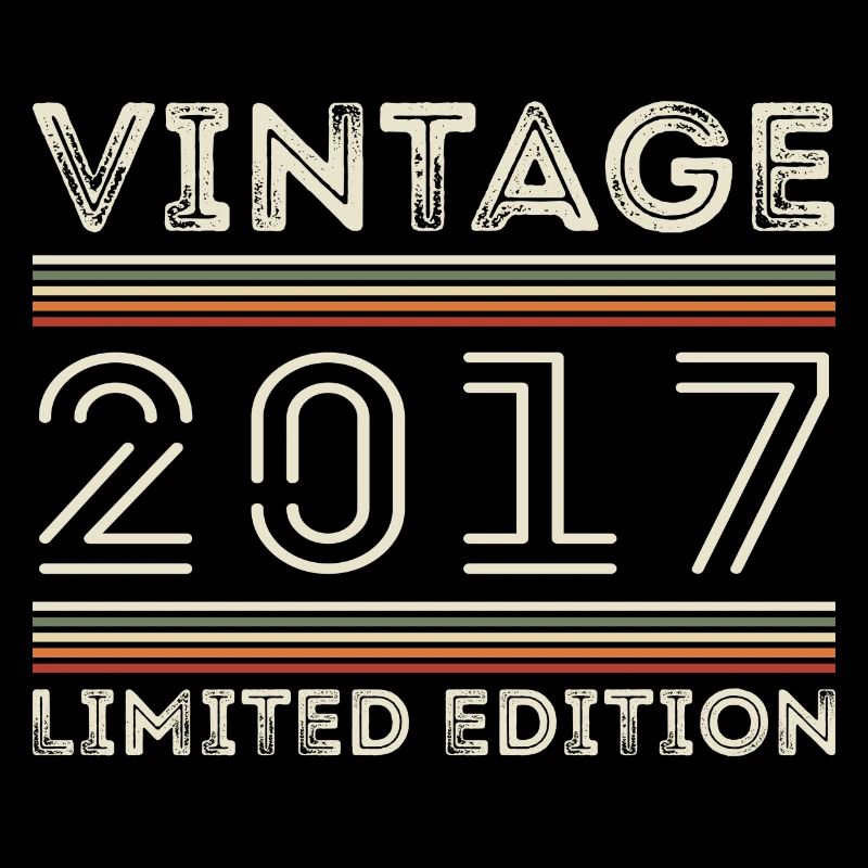 Vintage 2017 - Year 2017 Birthday Gift 2017