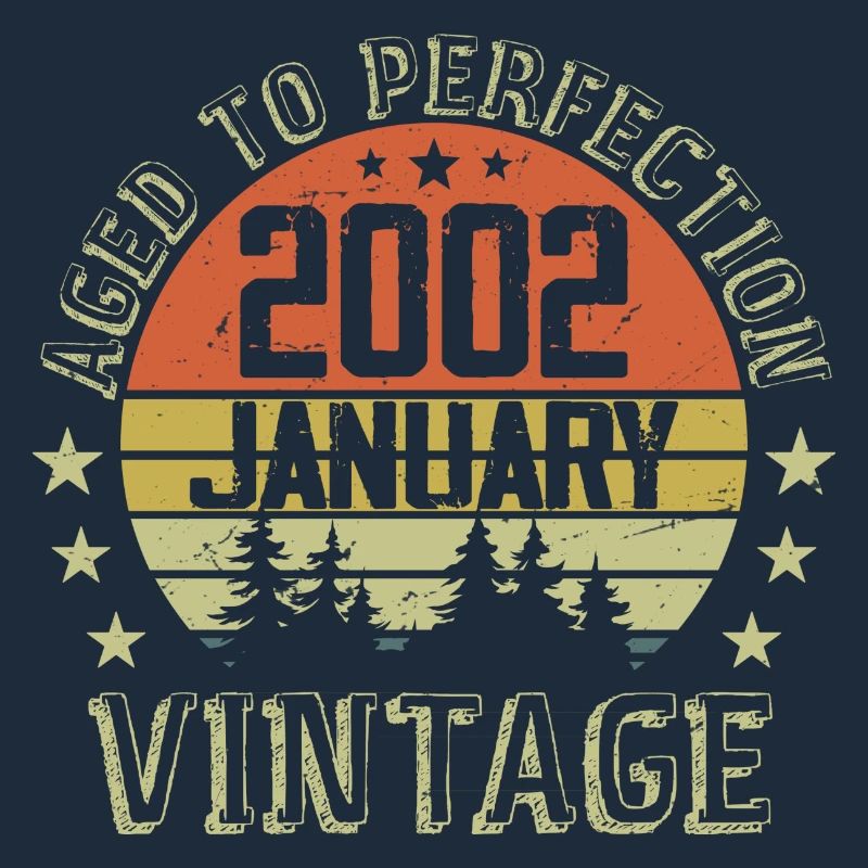 Nées En Janvier Cadeau D'anniversaire Janvier 2002