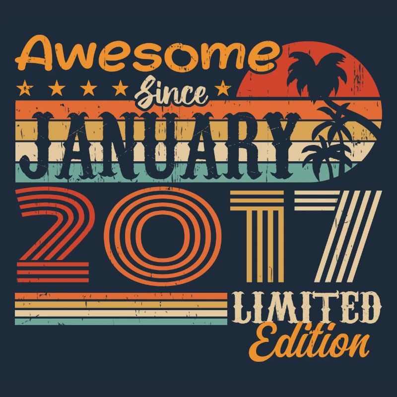 Birthday Gift - Born in January 2017