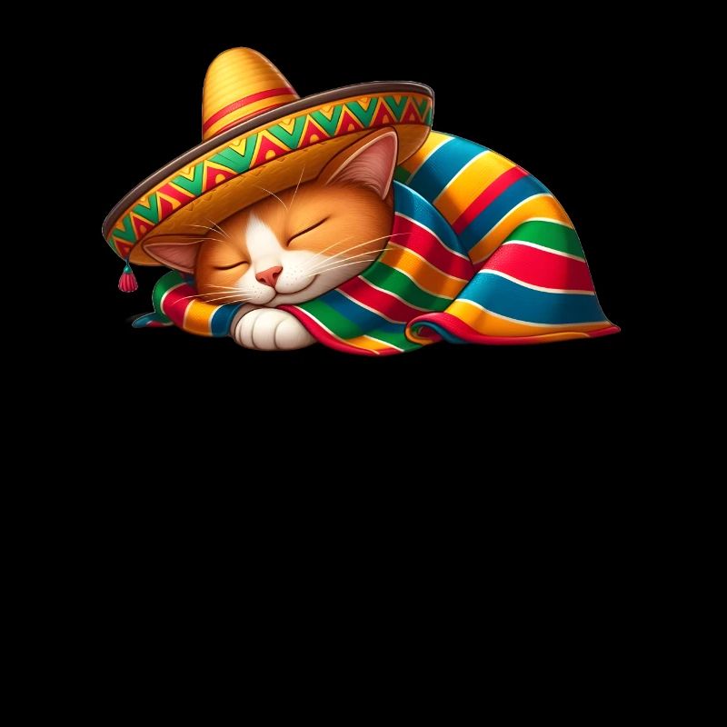 Cinco de Mayo Katze im Schlummermodus
