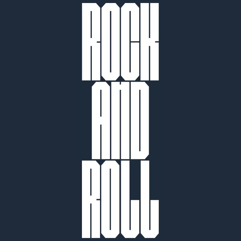 Typographie audacieuse du rock and roll