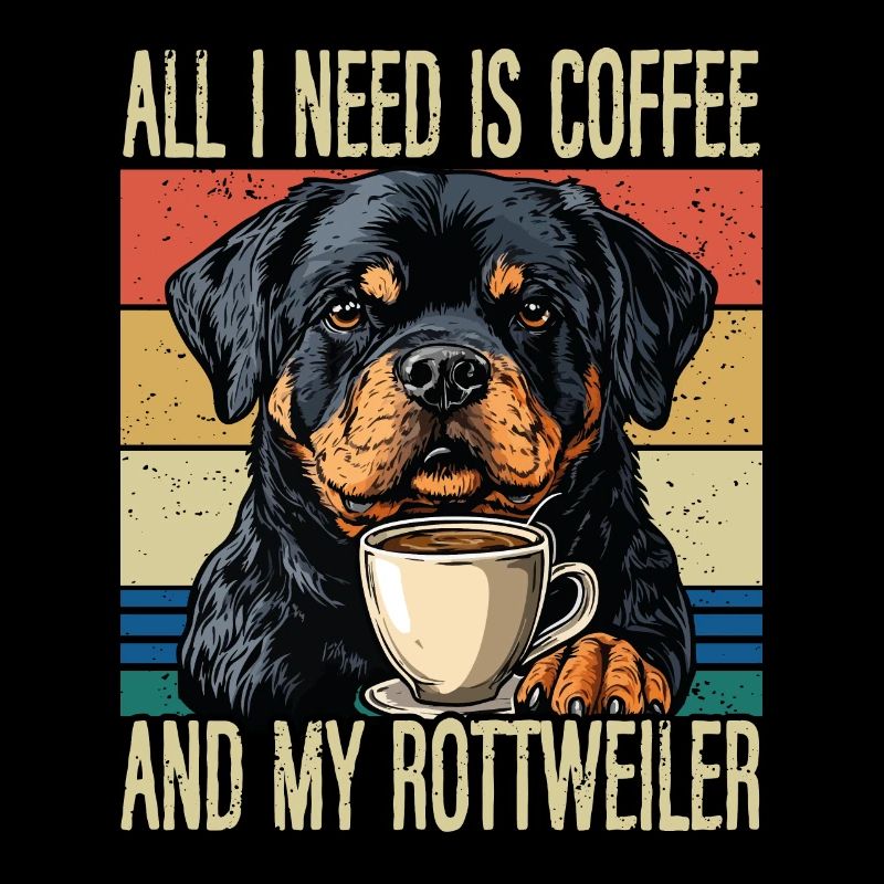 Le café et mon Rottweiler