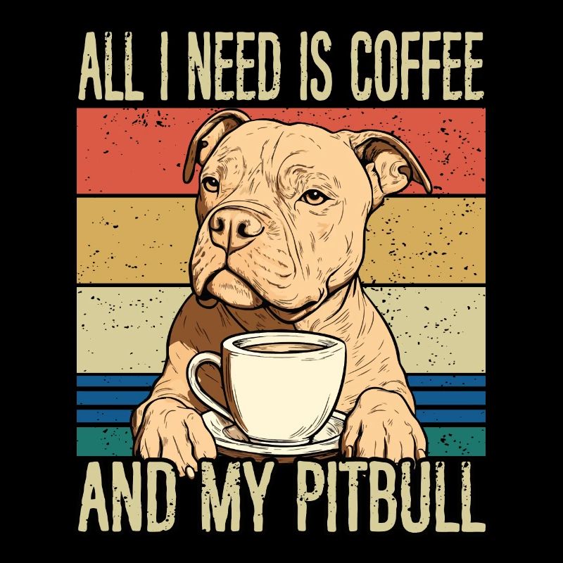 Le café et mon pitbull