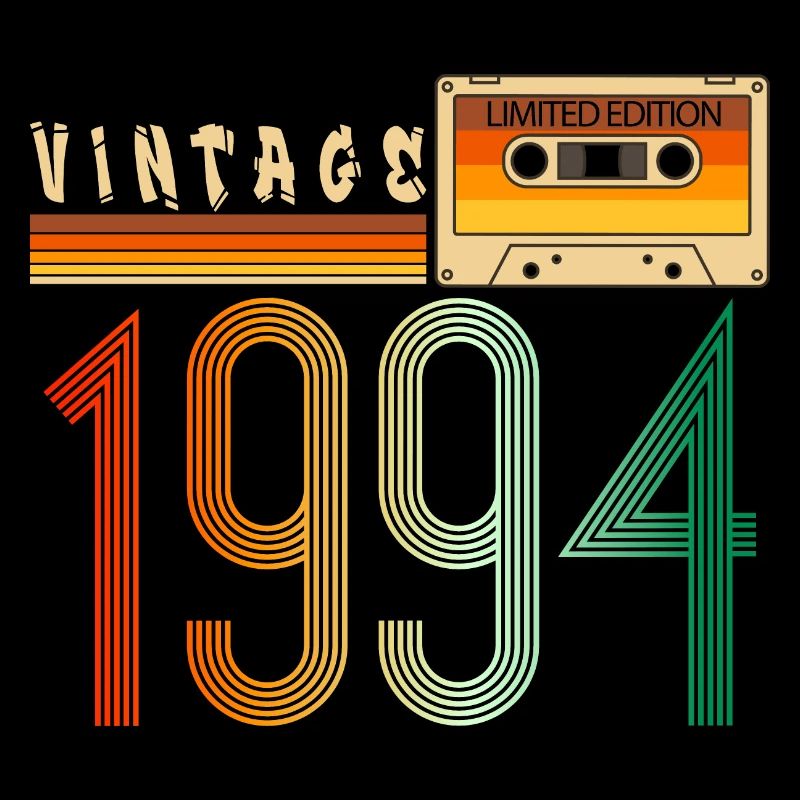 Year 1994 Old School Cassette Music Retro