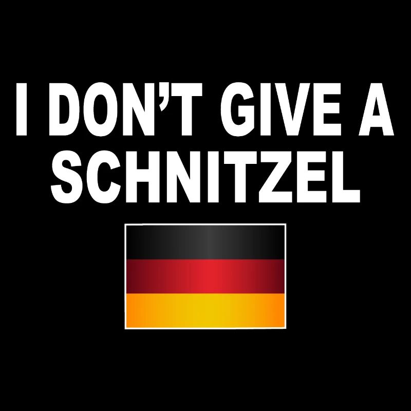 I don't give a schnitzel - funny humor design