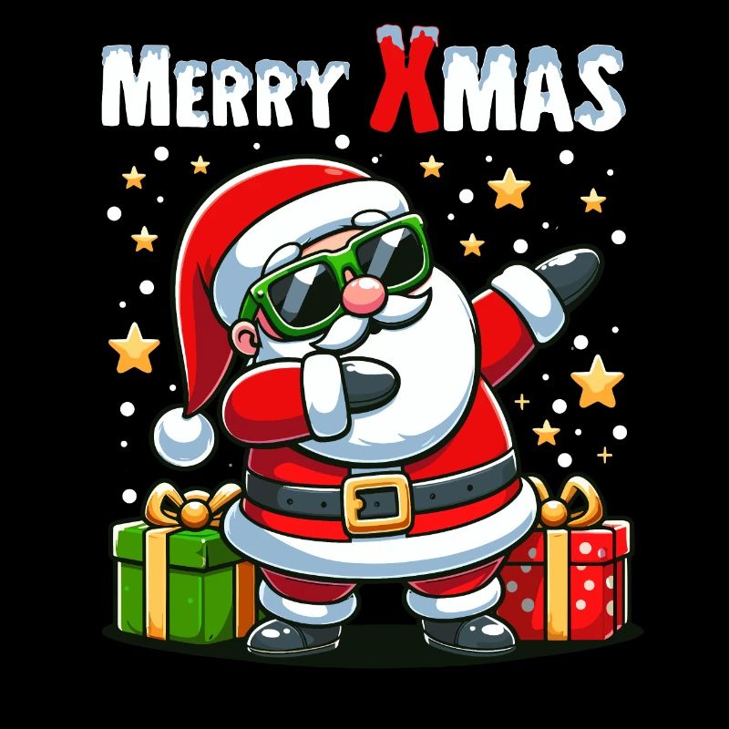 Weihnachten Weihnachtsmann Dabbing Geschenk Lustig