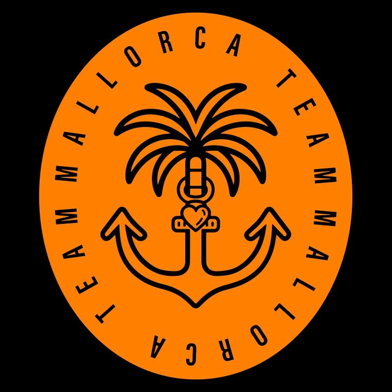 Mallorca Team Anchor Palm Tree Heart