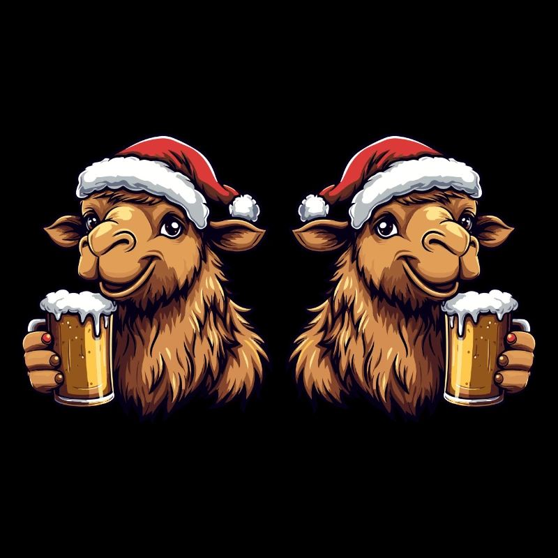 Kamel Weihnachten Bier Team