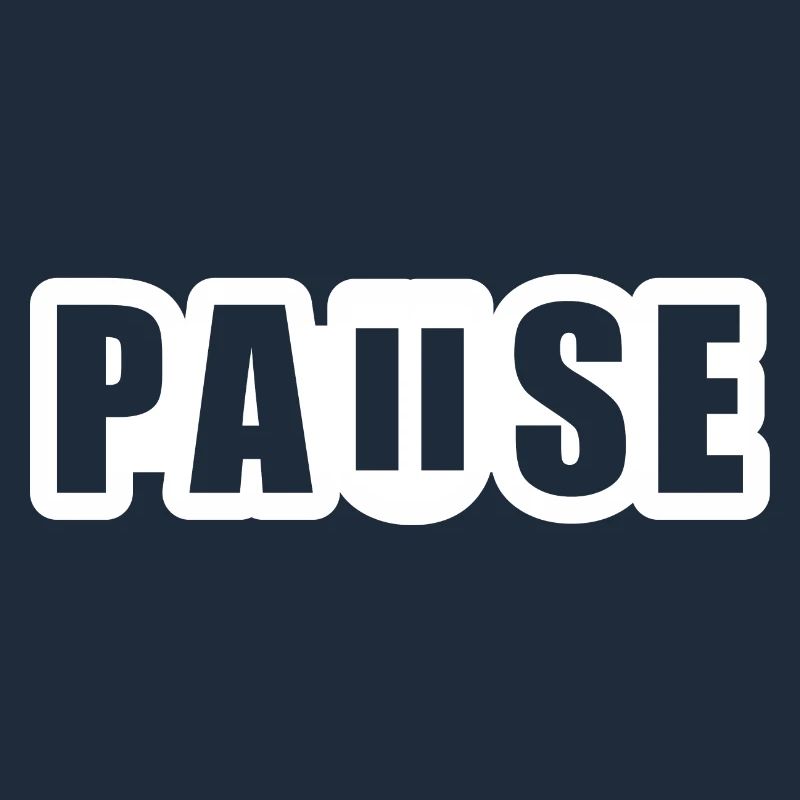 Pause - break - pause button
