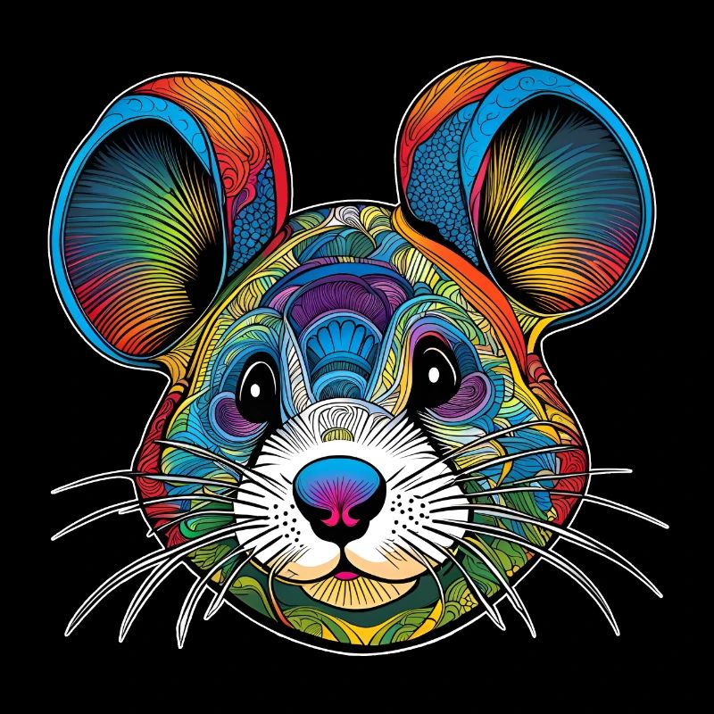 Portrait graphique d'une souris