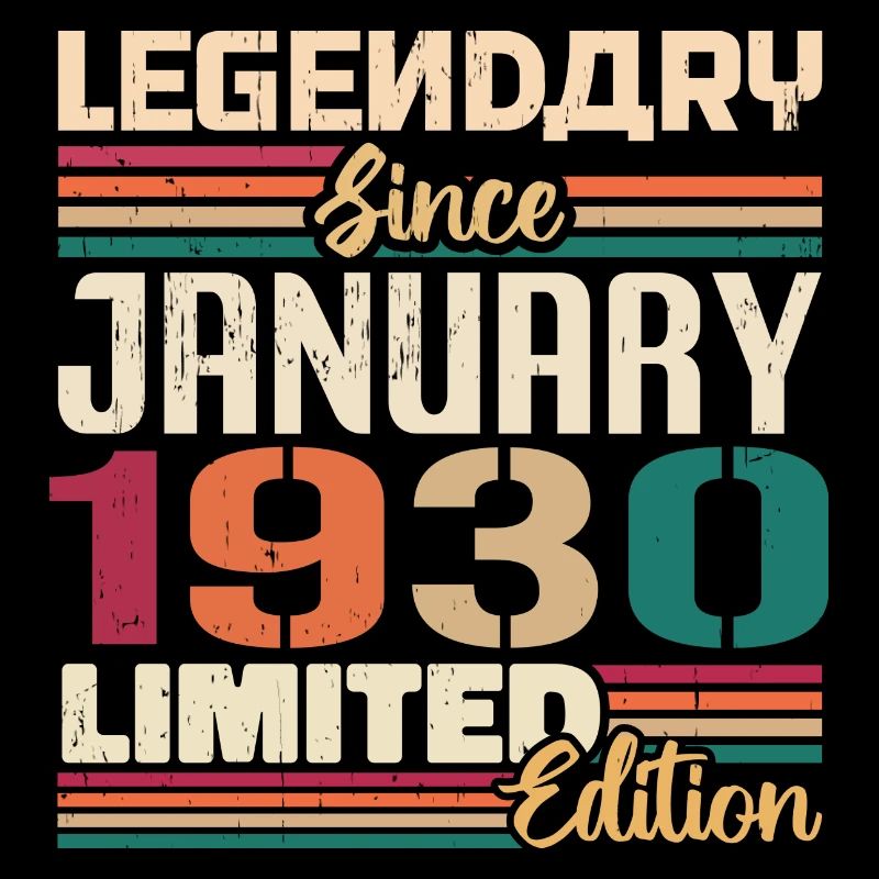 Geburtstagsgeschenk Geboren Im Januar 1930 - 1930