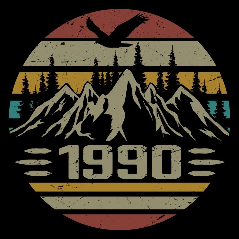 Né en 1990 Original Retro 1990 Cadeau Anniversaire