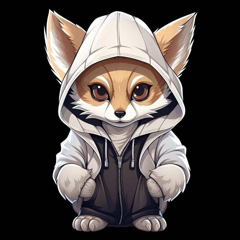 Fennec Fox cool en tenue décontractée