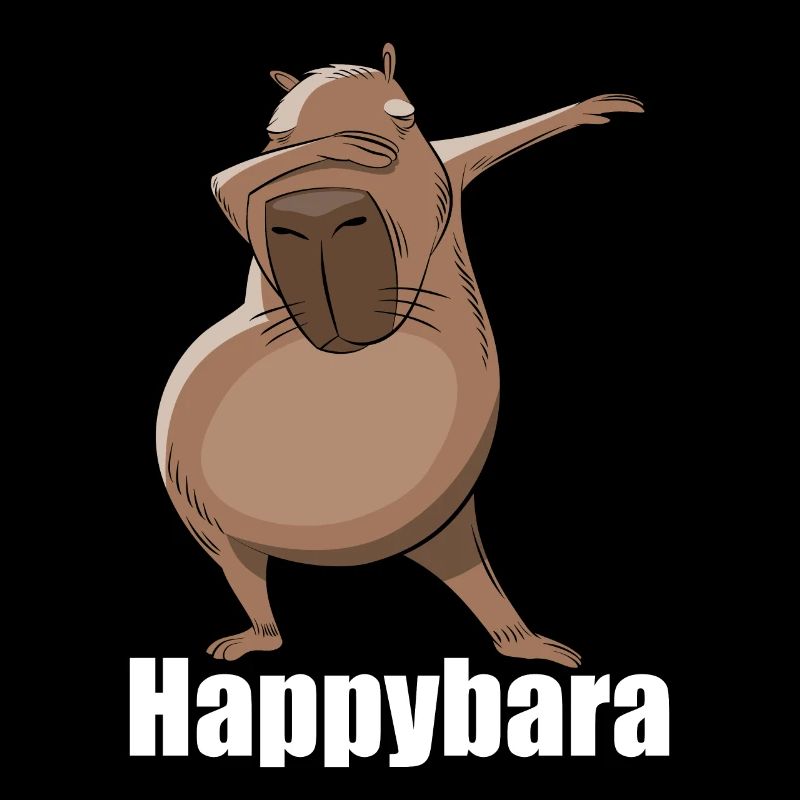 Capybara Dabbing Happybara Cadeau