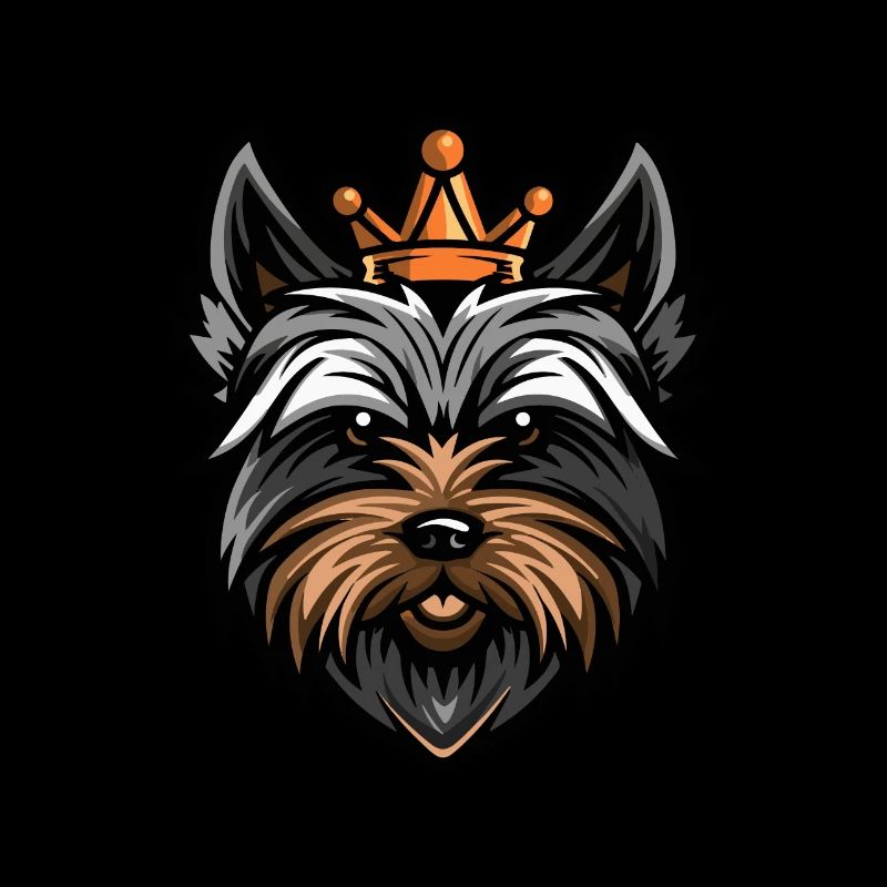 Yorkshire Terrier Hund Krone