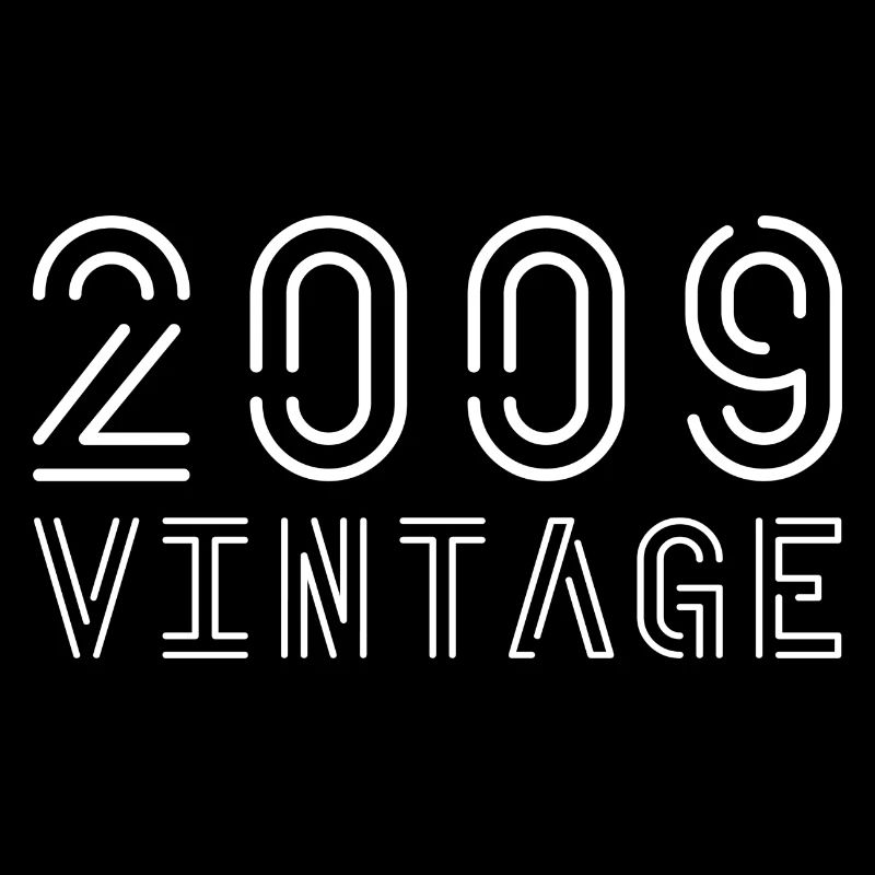 2009 millésime 2009 anniversaire 2009 rétro