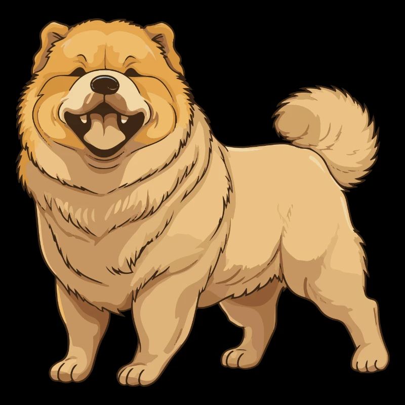 Chow Chow Hund Tier