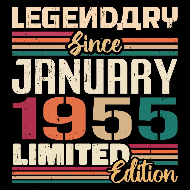 Geburtstagsgeschenk Geboren Im Januar 1955 - 1955